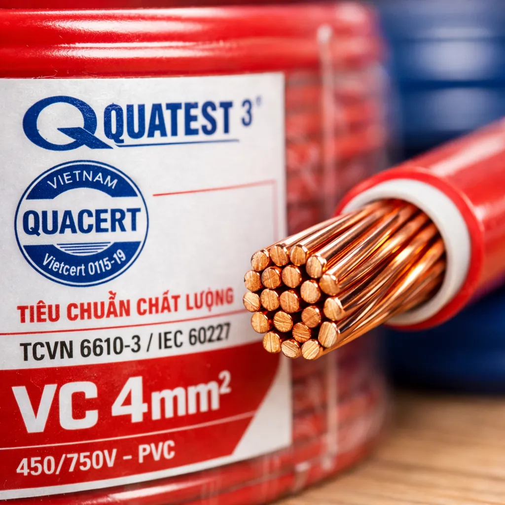 D&acirc;y mềm VC Cadivi 4mm&sup2;